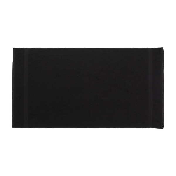 Towelsoft King size loop terry beach towel 35 inch x 65 inch-Black - HOME-BL1107-BLCK