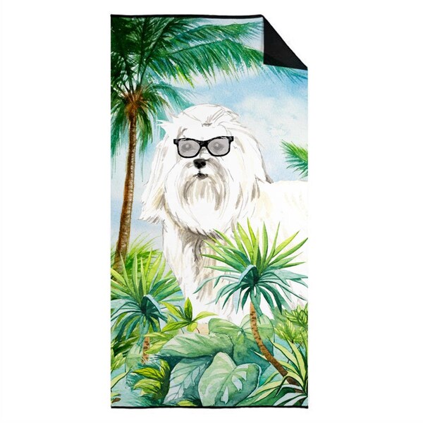 Carolines Treasures 30 x 60 in. Maltese Premium Beach Towel - CK3007TWL3060