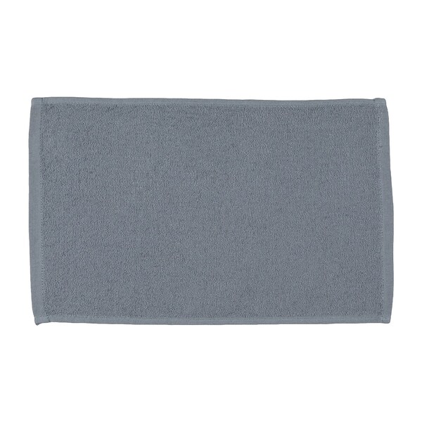 Towelsoft Light Weight Terry 100% cotton Sports Face Towel 11 inch x 18 inch Silver Gray - FACE-EL1410-SLVR