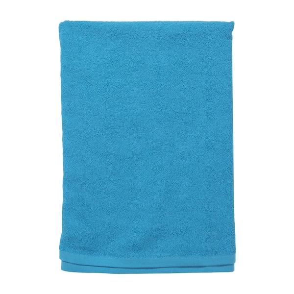 Towelsoft 100% Cotton Loop Terry Beach Towel 30 inch x 60 inch-Aqua - HOME-BL1101-AQUA