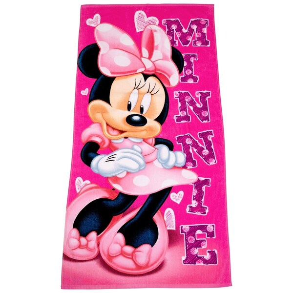 Minnie Mouse Disney Sassy Hearts Beach Towel - 855496