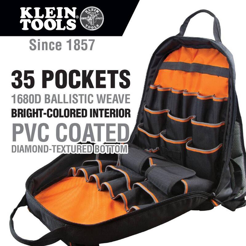 Klein Tools Tradesman Pro 17.5 in. Tool Gear Back Pack - 55475