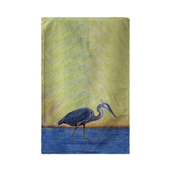 Betsy Drake Betsy Drake BT027 Blue Heron Beach Towel - 30 x 50 in. - BT027