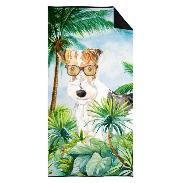 Carolines Treasures 30 x 60 in. Fox Terrier Premium Beach Towel - CK2991TWL3060