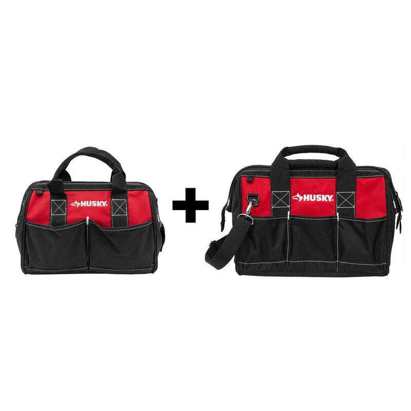 Husky 12 in. Tool Bag with 15 in. Tool Bag Combo - HD600125-TH-BD