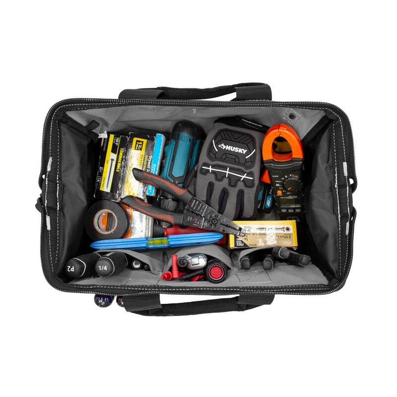 Husky 12 in. Tool Bag with 15 in. Tool Bag Combo - HD600125-TH-BD