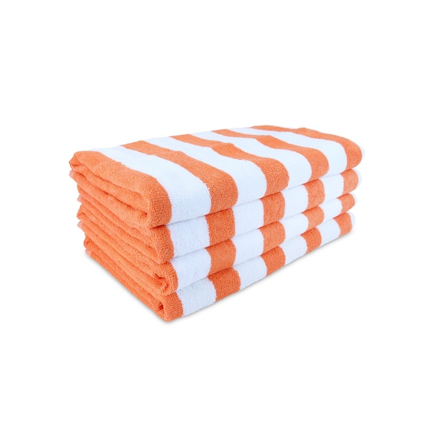 Monarch Brands Cali Cabana Towels - Orange, 4PK - P-CALICABANA-ORG