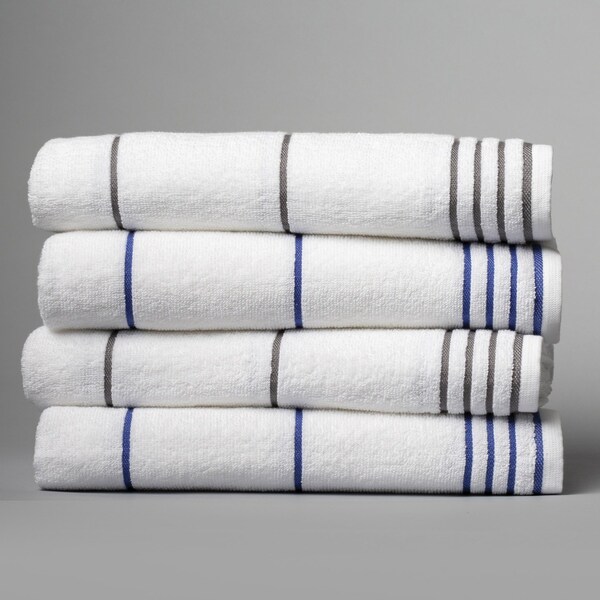 Registry Pool Towel, 30x60, Blue Pencil Stripe, 12PK - S808-BPS-AHPS