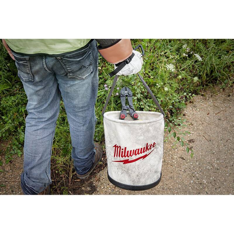 Milwaukee 12 in. Canvas Utility Bucket Tool Bag - 48-22-8271