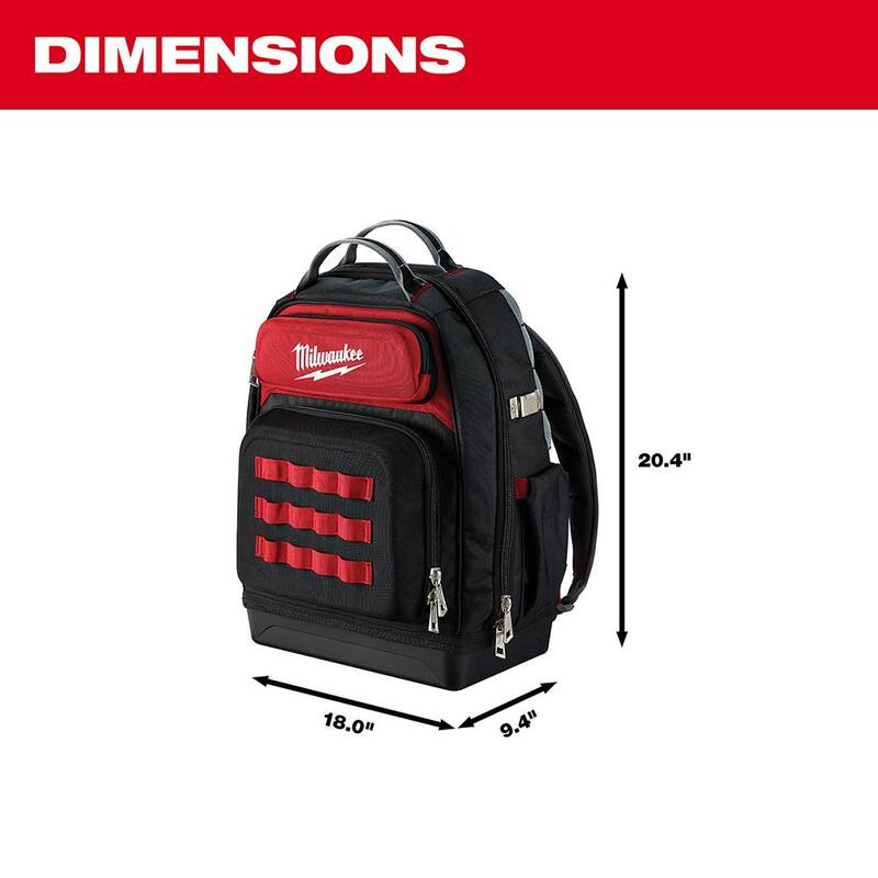 Milwaukee 15 in. Ultimate Jobsite Backpack with Screwdriver Set (11-Piece) - 48-22-8201-48-22-2710