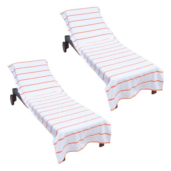 Monarch Brands Chaise Lounge Covers , Orange, 12PK - CC-HS3085OR-2PK-CS