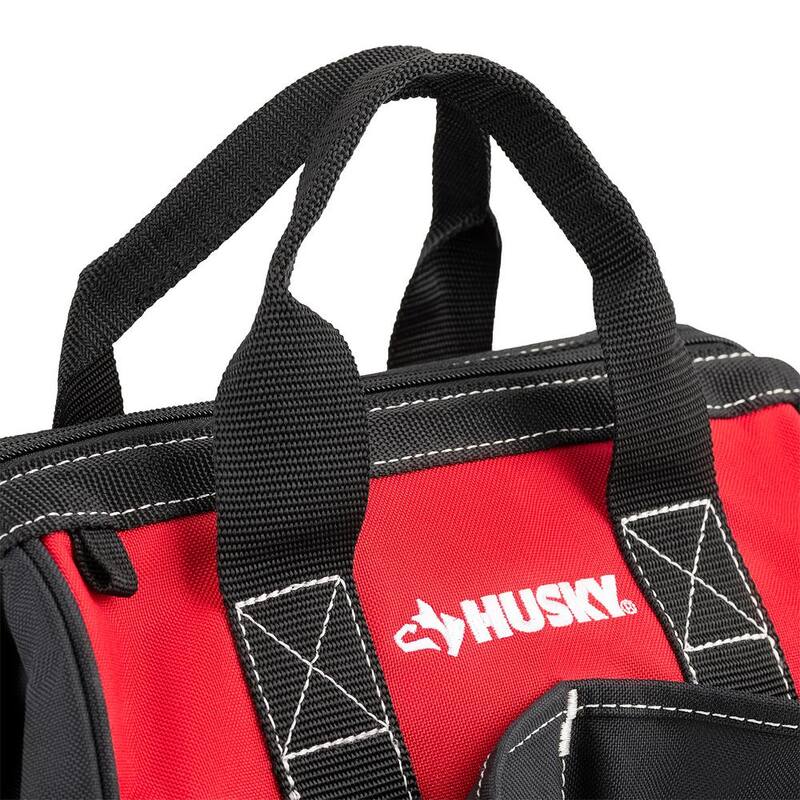 Husky 12 in. 4-Pocket Zippered Tool Bag (2-Pack) - HD60012-TH2PK