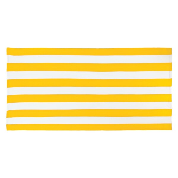 Towelsoft Microfiber Cabana Stripe Beach Towel 30 inch x 60 inch Orange - BEACH-BP1538-ORG