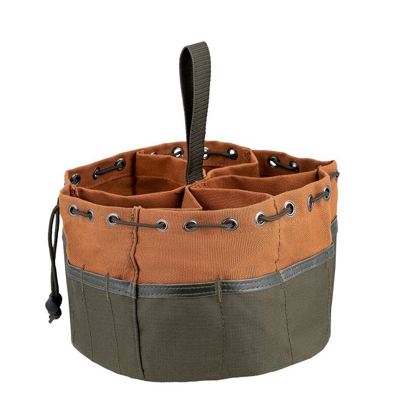 BUCKET BOSS 10 in. Parachute Parts Tool Bag in Brown - 25001