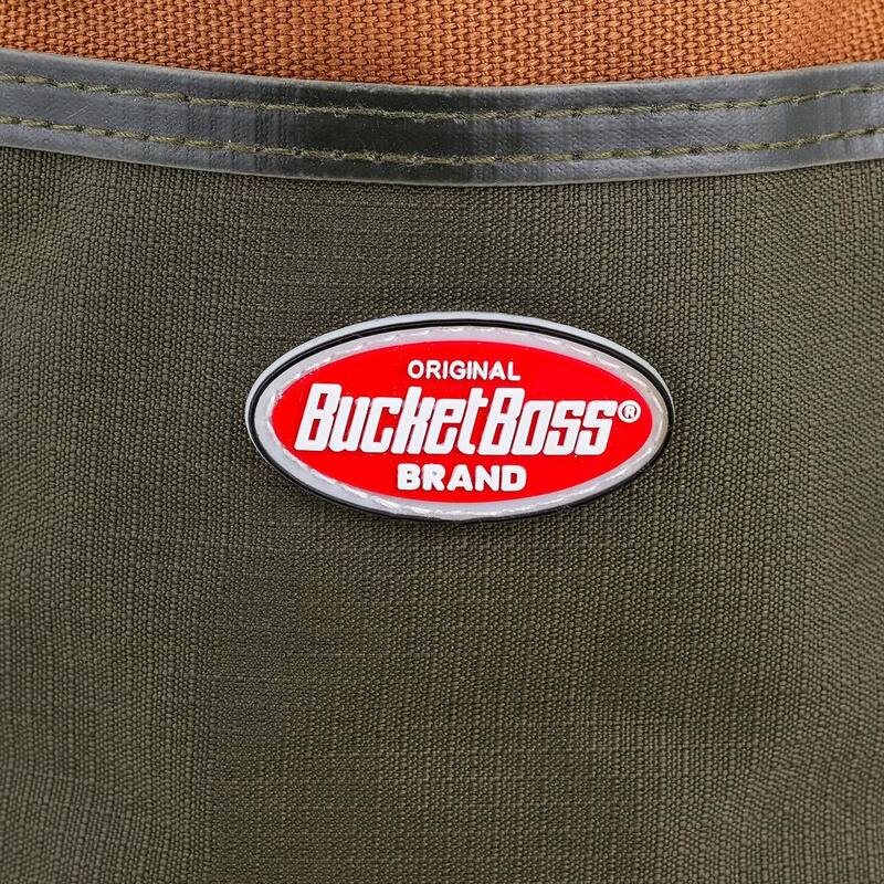 BUCKET BOSS 10 in. Parachute Parts Tool Bag in Brown - 25001