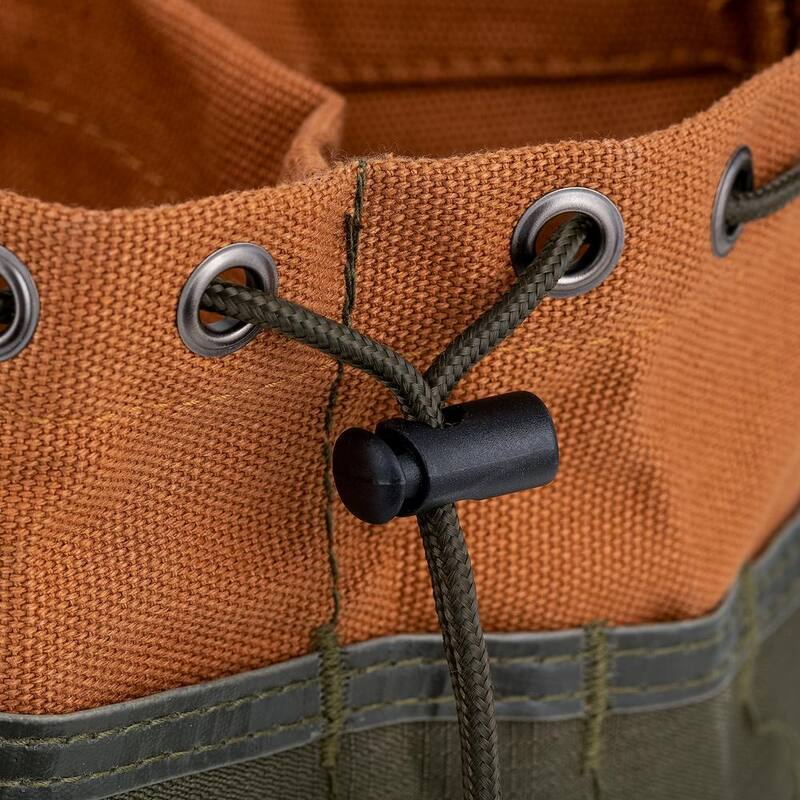 BUCKET BOSS 10 in. Parachute Parts Tool Bag in Brown - 25001