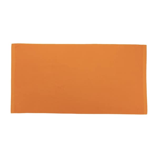Towelsoft Jumbo Size Terry Dobby Hem Velour Beach Towel Velour Beach Towel 36 inch x 72 inch -Orange - HOME-BV1104-ORG