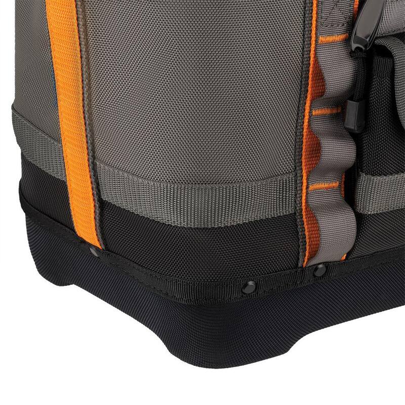 RIDGID 14 in. 5 Pocket Professional Grade Open Tool Tote - RD60088-TH
