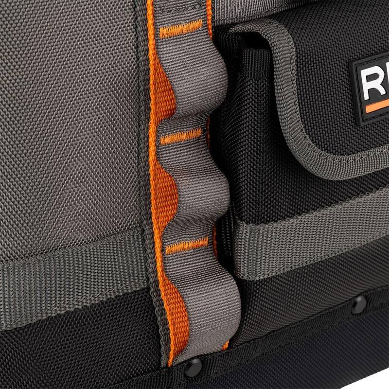RIDGID 14 in. 5 Pocket Professional Grade Open Tool Tote - RD60088-TH