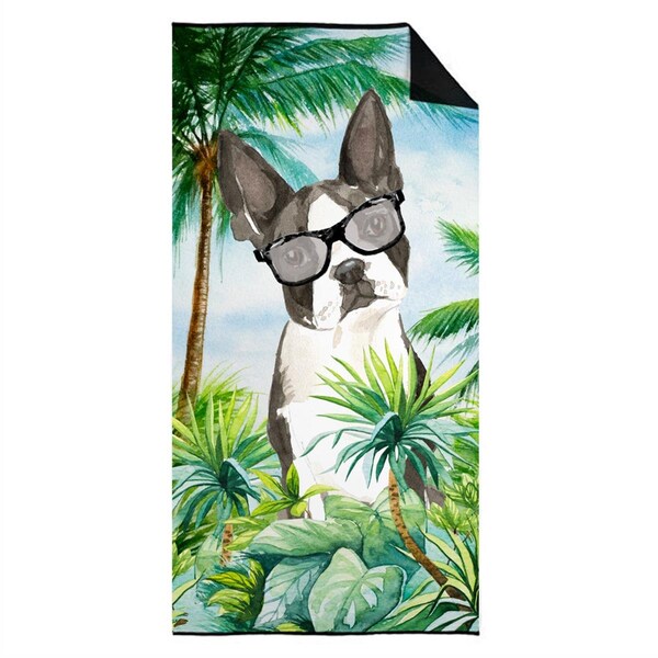 Carolines Treasures 30 x 60 in. Boston Terrier Premium Beach Towel - CK3022TWL3060