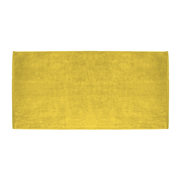 Towelsoft Large Terry Velour 100% Ring Spun Cotton Beach Towel-Yellow - HOME-BV1108-YLLW