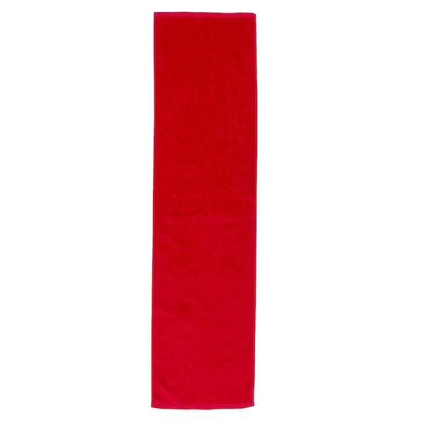 Towelsoft Premium Terry Velour fitnes Towel, 12 inch x 44 inch Red - FITNESS-EV1411-RD