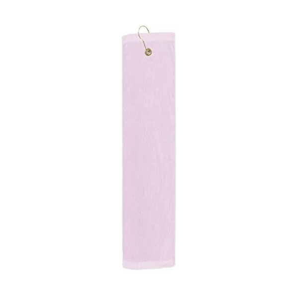 Towelsoft Premium 16 inch x 26 inch Velour Golf Towel with Tri-fold Hook & Grommet Placement-Lime - GOLF-GV1201TR-LME