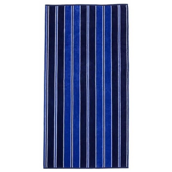 Superior Superior BEACH-AQUAST-BLUE Superior Collection Luxurious Oversized Jacquard Cotton Beach Towels - Aqua Stripes - BEACH-AQUAST-BLUE