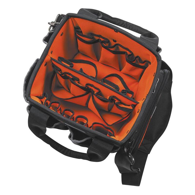 Klein Tools Tradesman Pro 10 in. Tote Organizer and 9 in. Stand-Up Zipper Tool Bag Set - M2O41631KIT