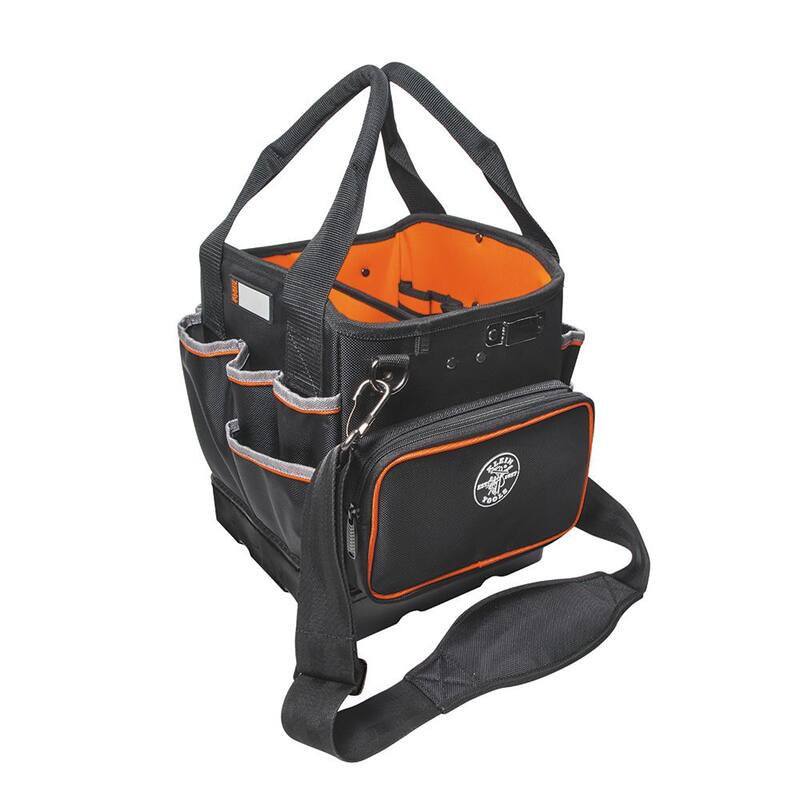 Klein Tools Tradesman Pro 10 in. Tote Organizer and 9 in. Stand-Up Zipper Tool Bag Set - M2O41631KIT