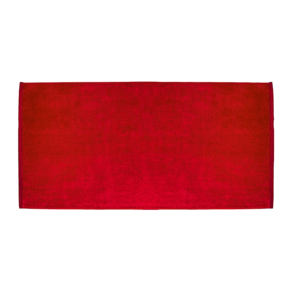 Towelsoft Large Terry Velour 100% Ring Spun Cotton Beach Towel-Red - HOME-BV1108-RED