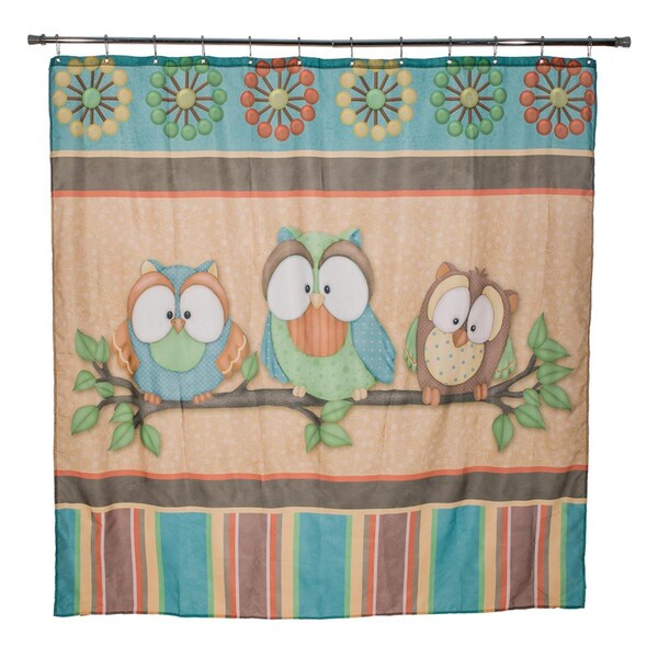 Designed To Furnish Whos Hoo Shower Curtain - DE2527399