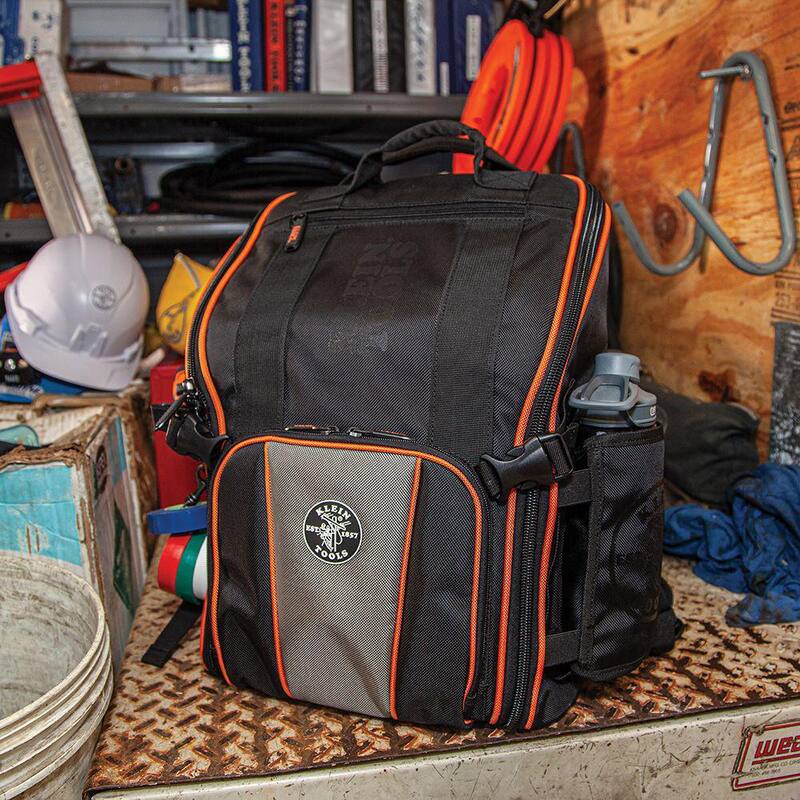 Klein Tools Tradesman Pro 17.25 in. Tool Station Backpack with Worklight - 55655