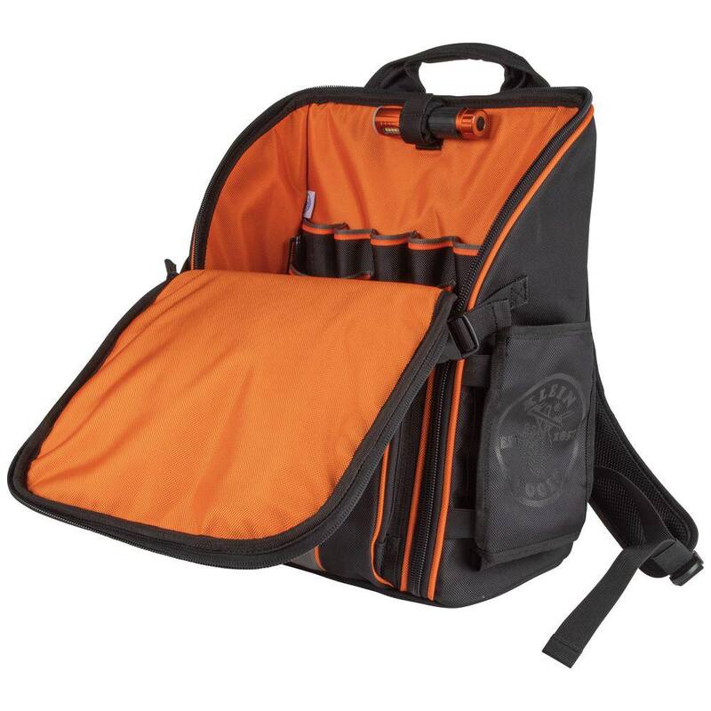 Klein Tools Tradesman Pro 17.25 in. Tool Station Backpack with Worklight - 55655