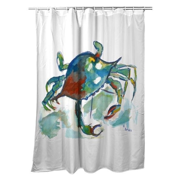 Betsy Drake Betsy Drake SH105 Betsys Crab Shower Curtain - SH105
