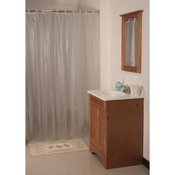 Simple Spaces Shower Curtain, Vinyl, Frosted, Frosted - SD-MCP01-F3L