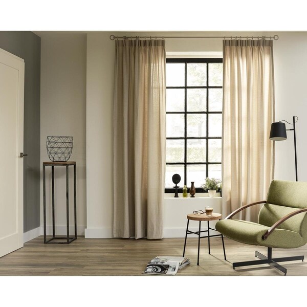 Kd Mueble 20 mm 63 in. Intensions Single Curtain Rod Kit, Brushed Nickel - KD3038156