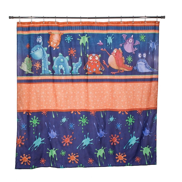 Borders Unlimited Monster Splat - Splats Shower Curtain - 70016