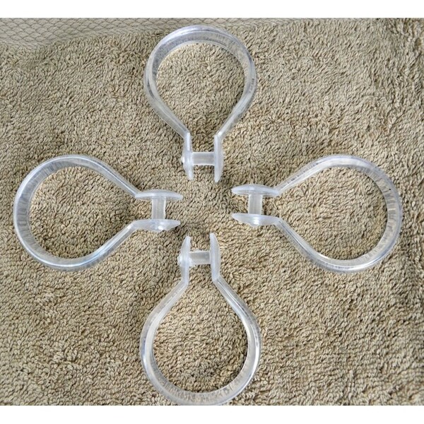 R & R Textile Mills, Inc. Plastic Teardrop Shape Snap Hooks, PK 300 - WWG-KA711