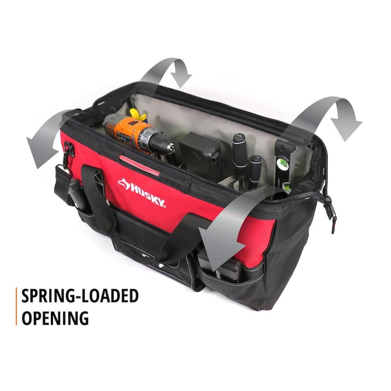 Husky 22 in. Spring-Loaded Tool Bag - 1H-2220-SLO