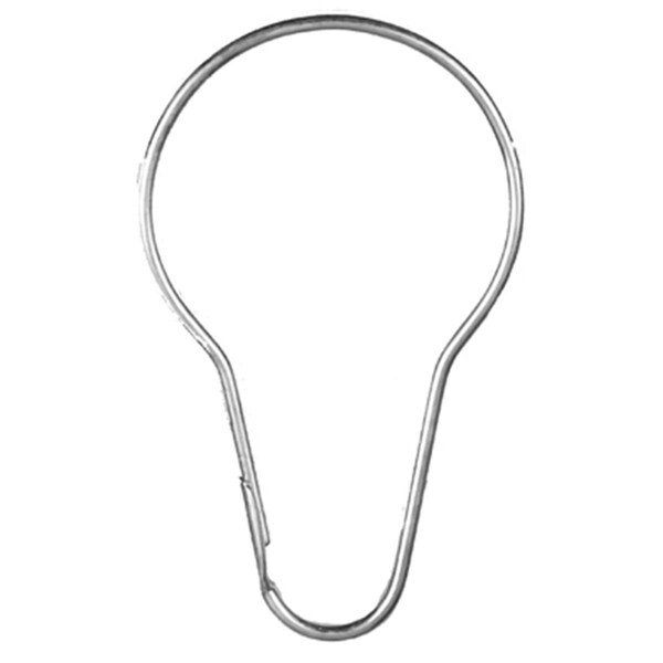Finefabrics Asia Shower Curtain Ring, Pack of 12, 12PK - FI138515