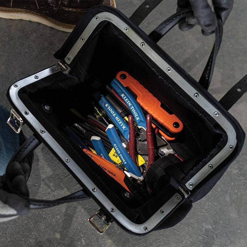 Klein Tools 12 in. Tool Bag, Black Canvas - 510212BLK