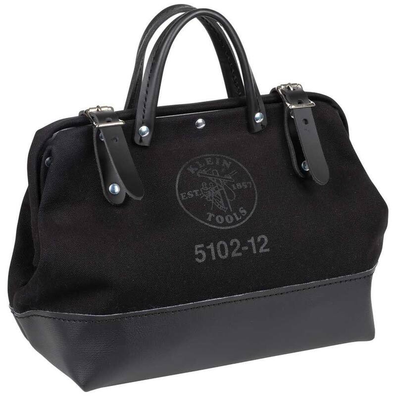 Klein Tools 12 in. Tool Bag, Black Canvas - 510212BLK
