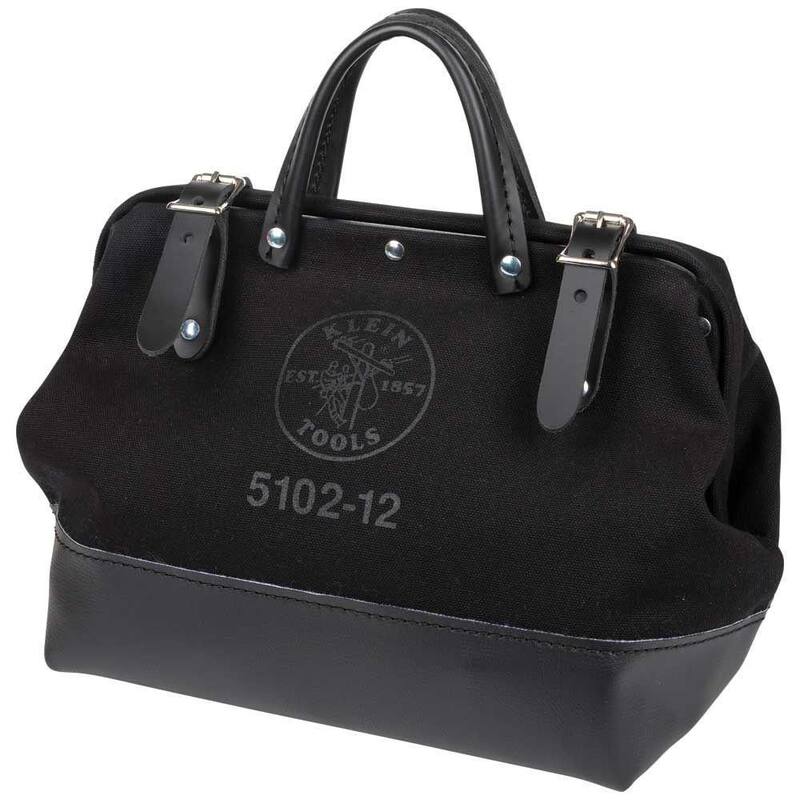 Klein Tools 12 in. Tool Bag, Black Canvas - 510212BLK
