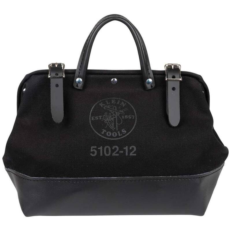 Klein Tools 12 in. Tool Bag, Black Canvas - 510212BLK