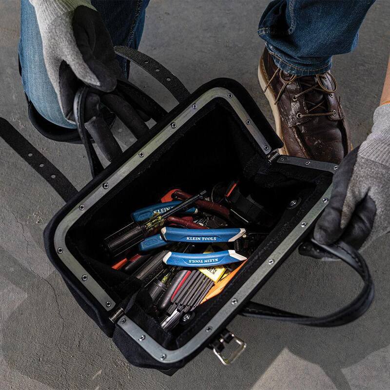 Klein Tools 12 in. Tool Bag, Black Canvas - 510212BLK
