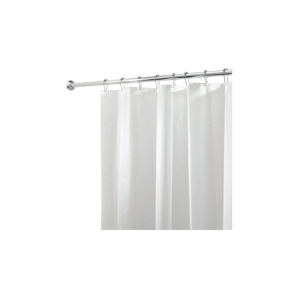 Idesign Shower Curtain Liner 72in H X 72in W White Solid PEVA White - 12054