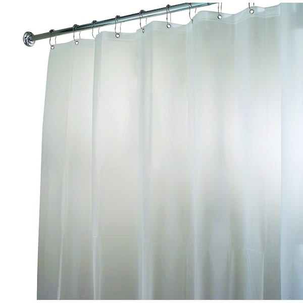 Idesign Shower Curtain/Liner, 72 in L, 72 in W, EVA Foam, White - 14752