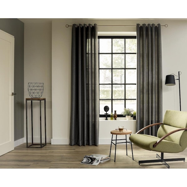 Kd Mueble 20 mm 63 in. Intensions Single Curtain Rod Kit, Brushed Nickel - KD3038157