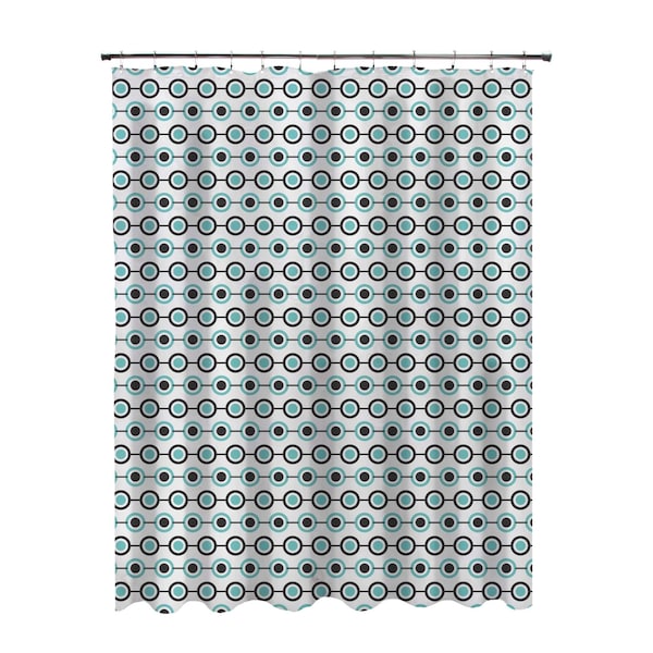 Kenney Mfg Medium Weight Decorative PEVA Shower Liner, 70" W x 72" H, Dots - KN61283